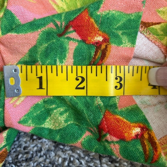 Monteau NWT Linen Blend Tropical Pattern Shorts size small - Picture 6 of 7